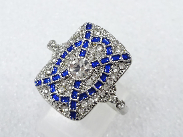 COLORED STONE FASHION RING / JP SIZE 18